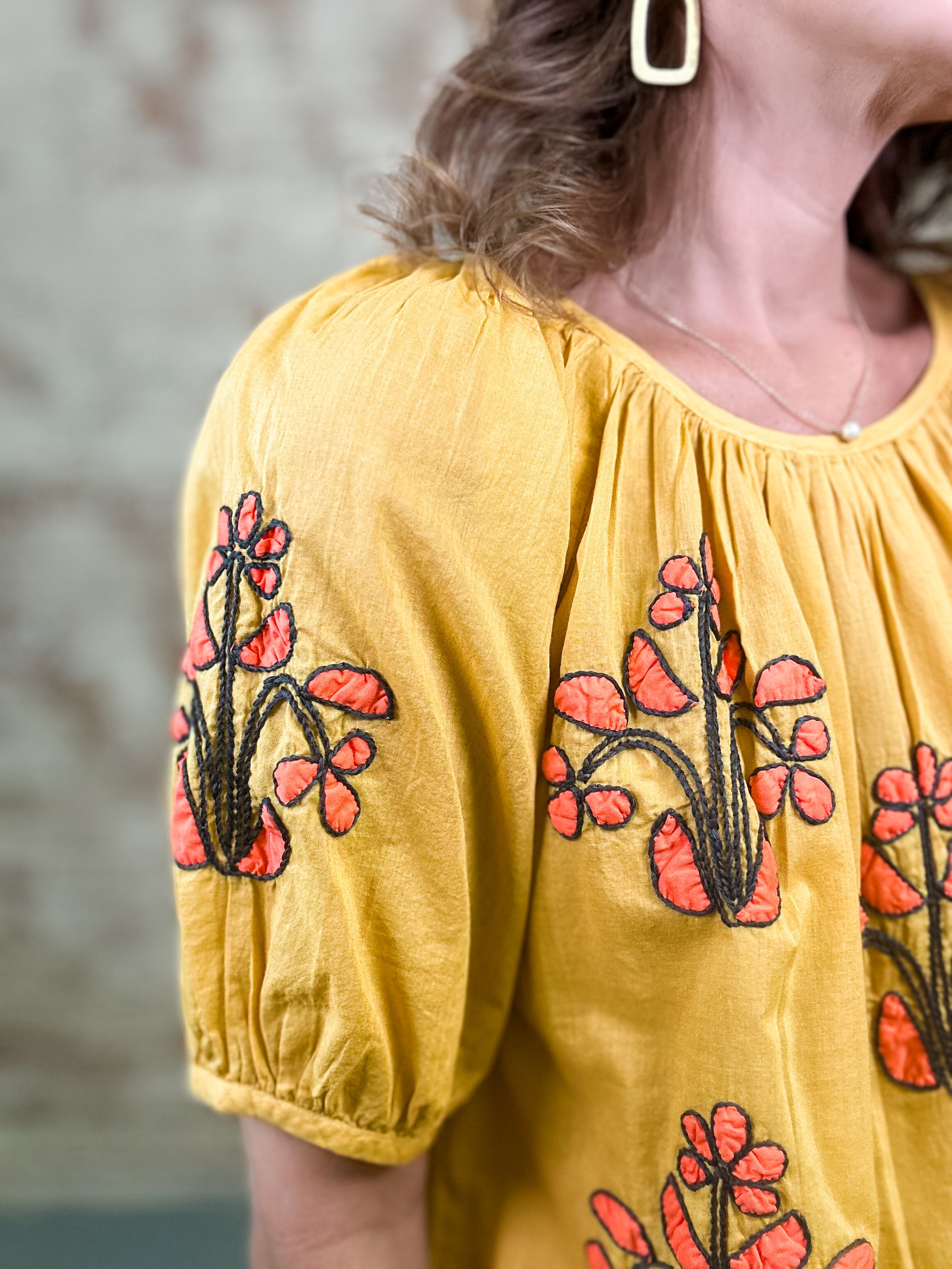 Ivy Jane Floral Embroidered Top