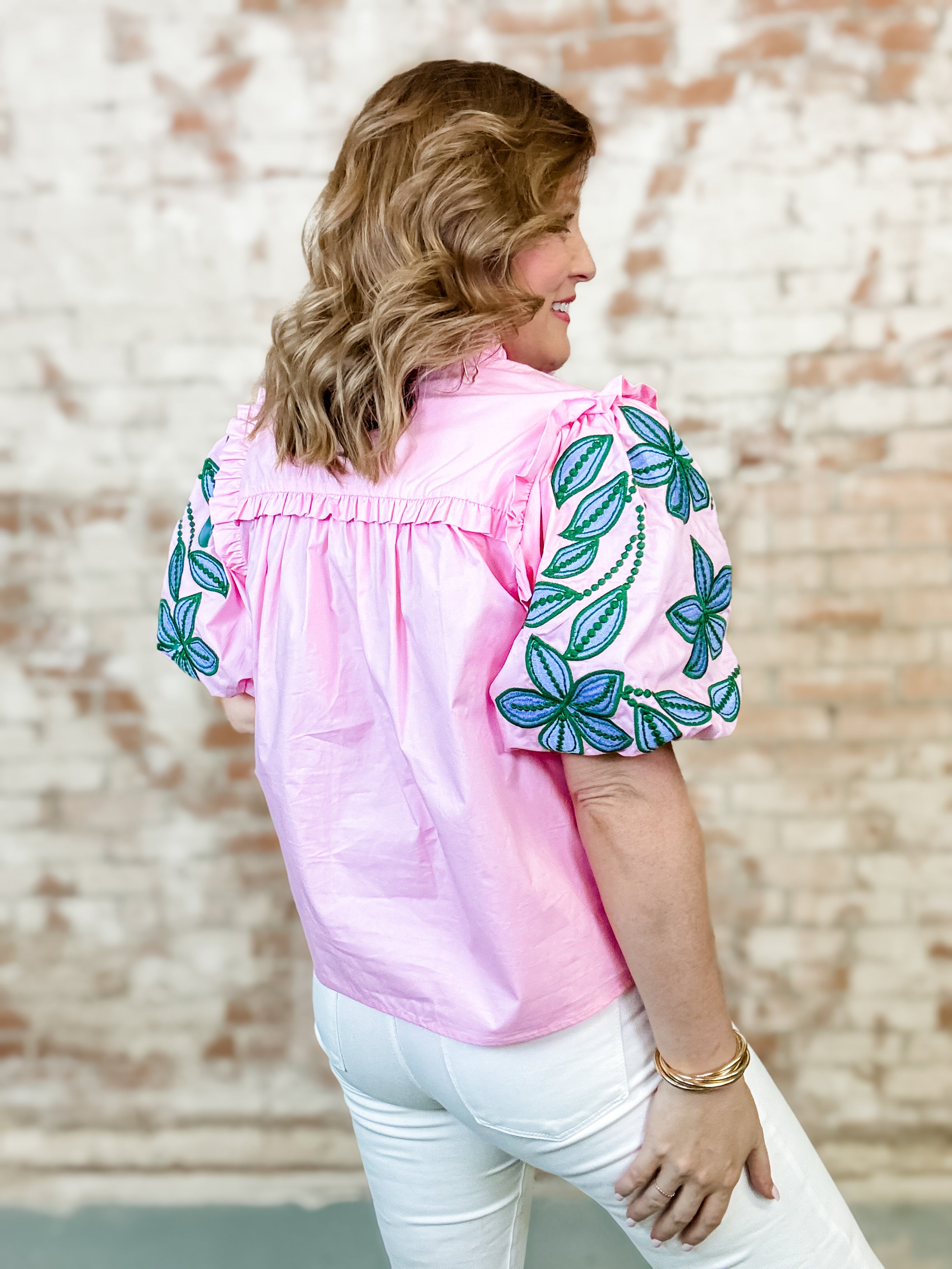 THML Keba Embroidered Top- FINAL SALE