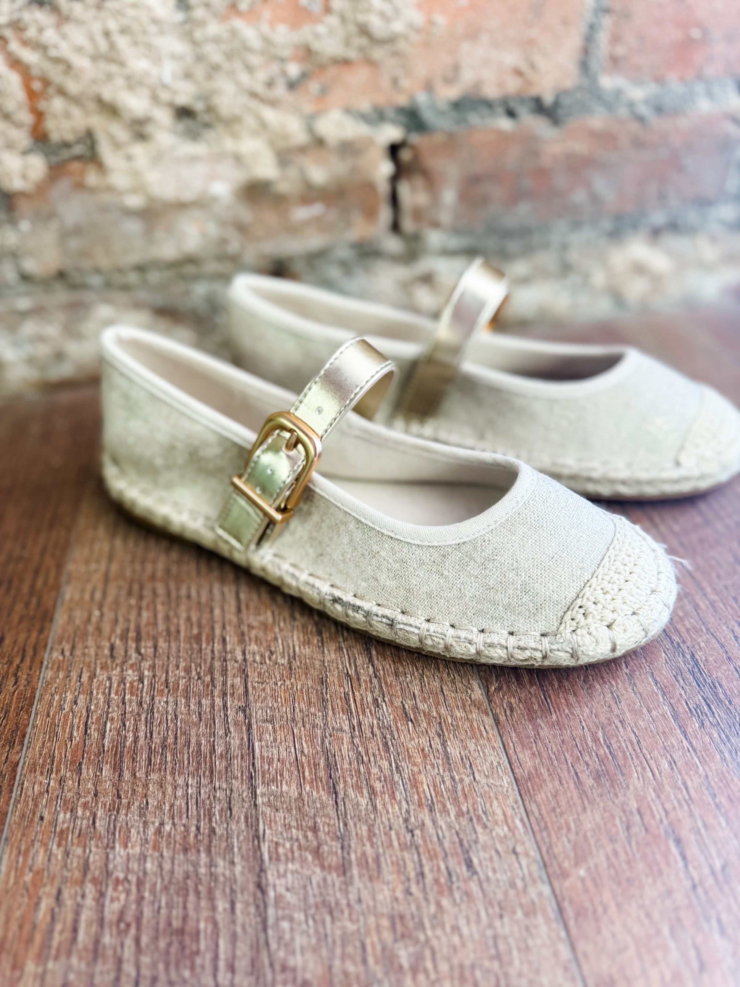 Corlie Gold Raffia Shoe - FINAL SALE