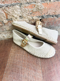 Corlie Gold Raffia Shoe - FINAL SALE