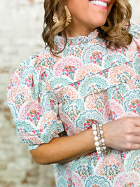Shandy Floral Layered Sleeve Top