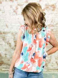 THML Chelsey Smocked Neck Top - FINAL SALE