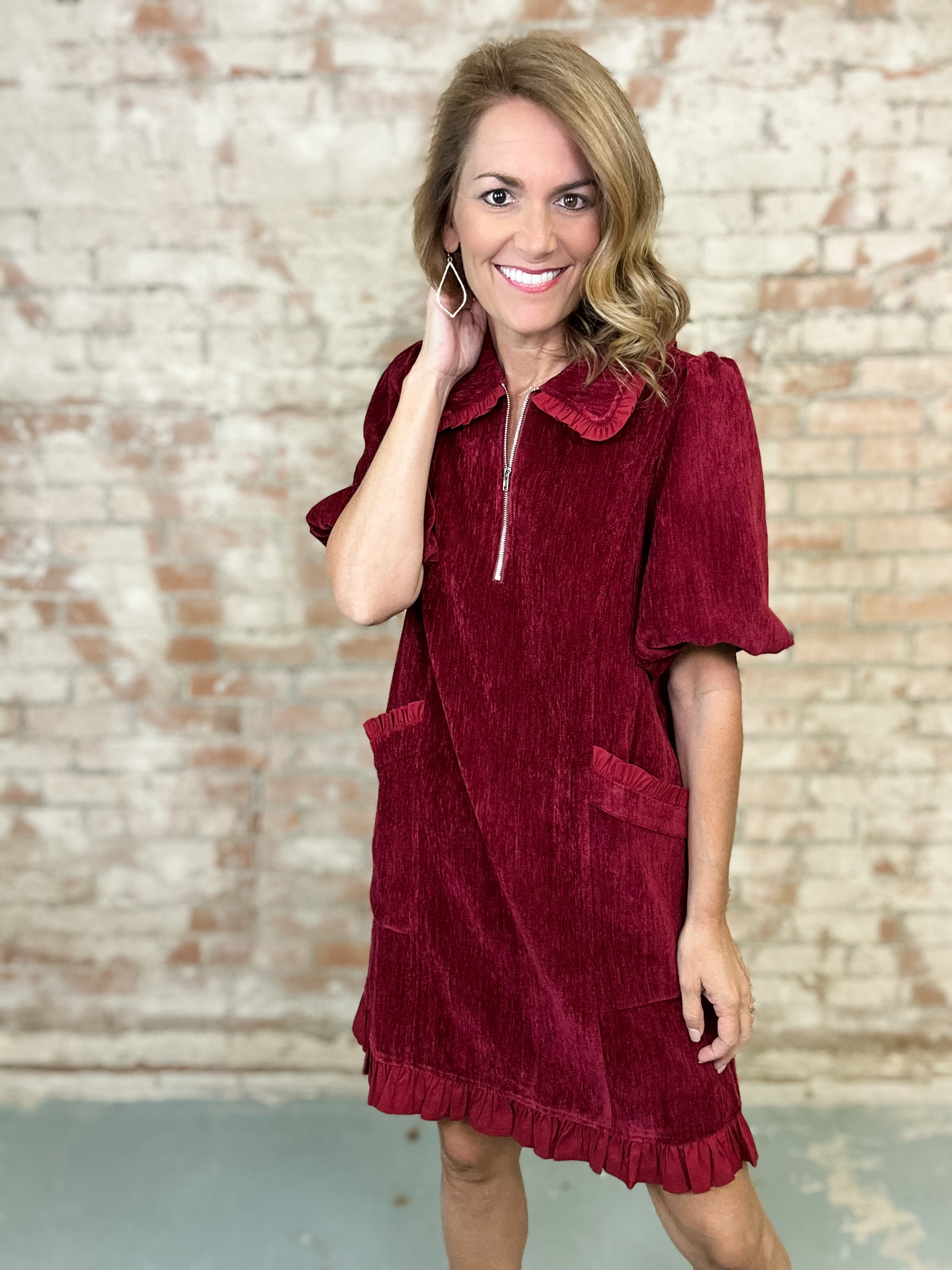 Alesia Bubble Sleeve Dress