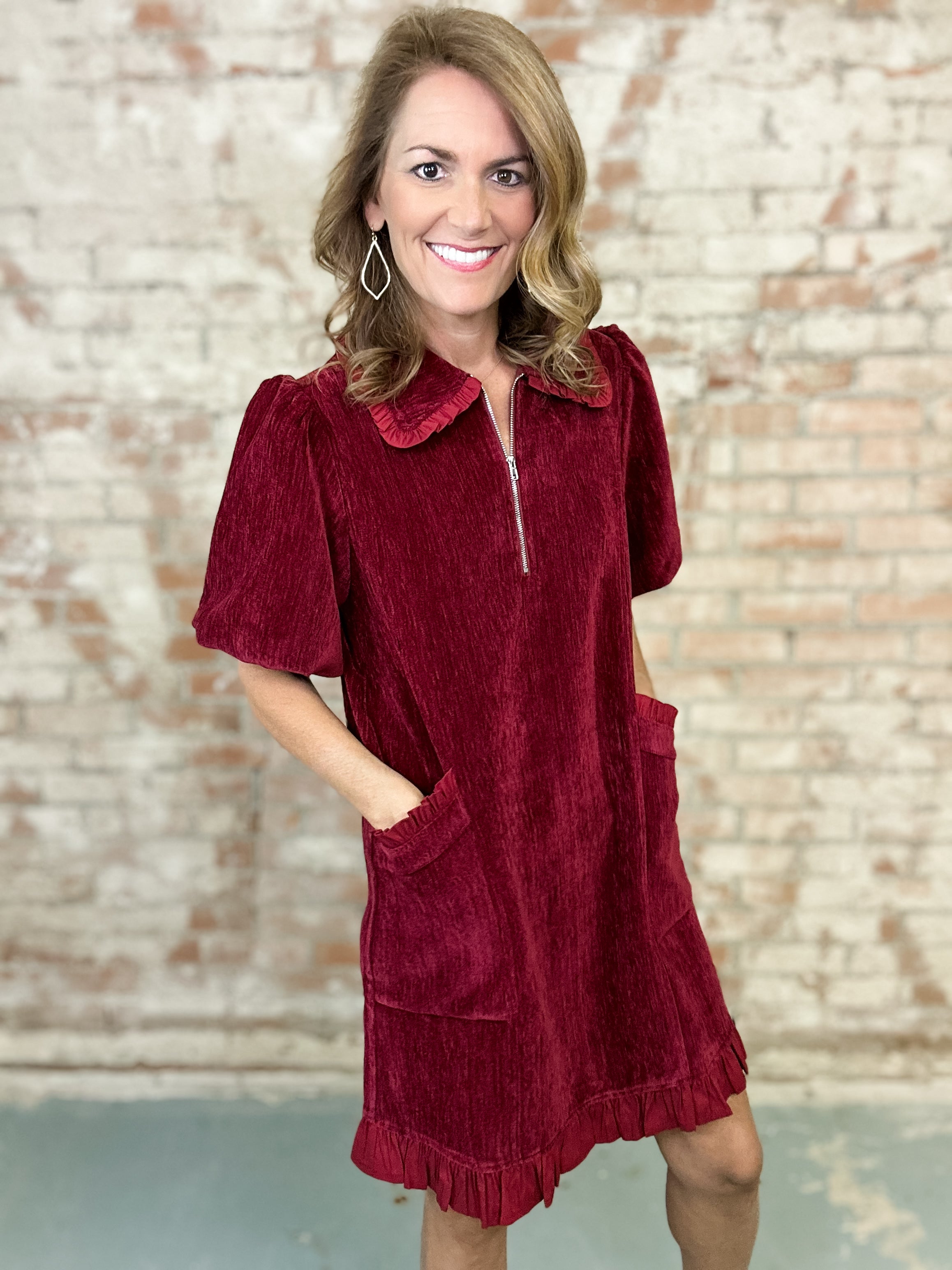 Alesia Bubble Sleeve Dress