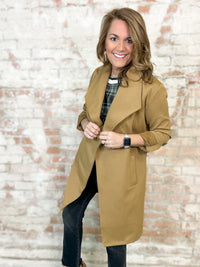 Ramona Camel Textured Coat - FINAL SALE