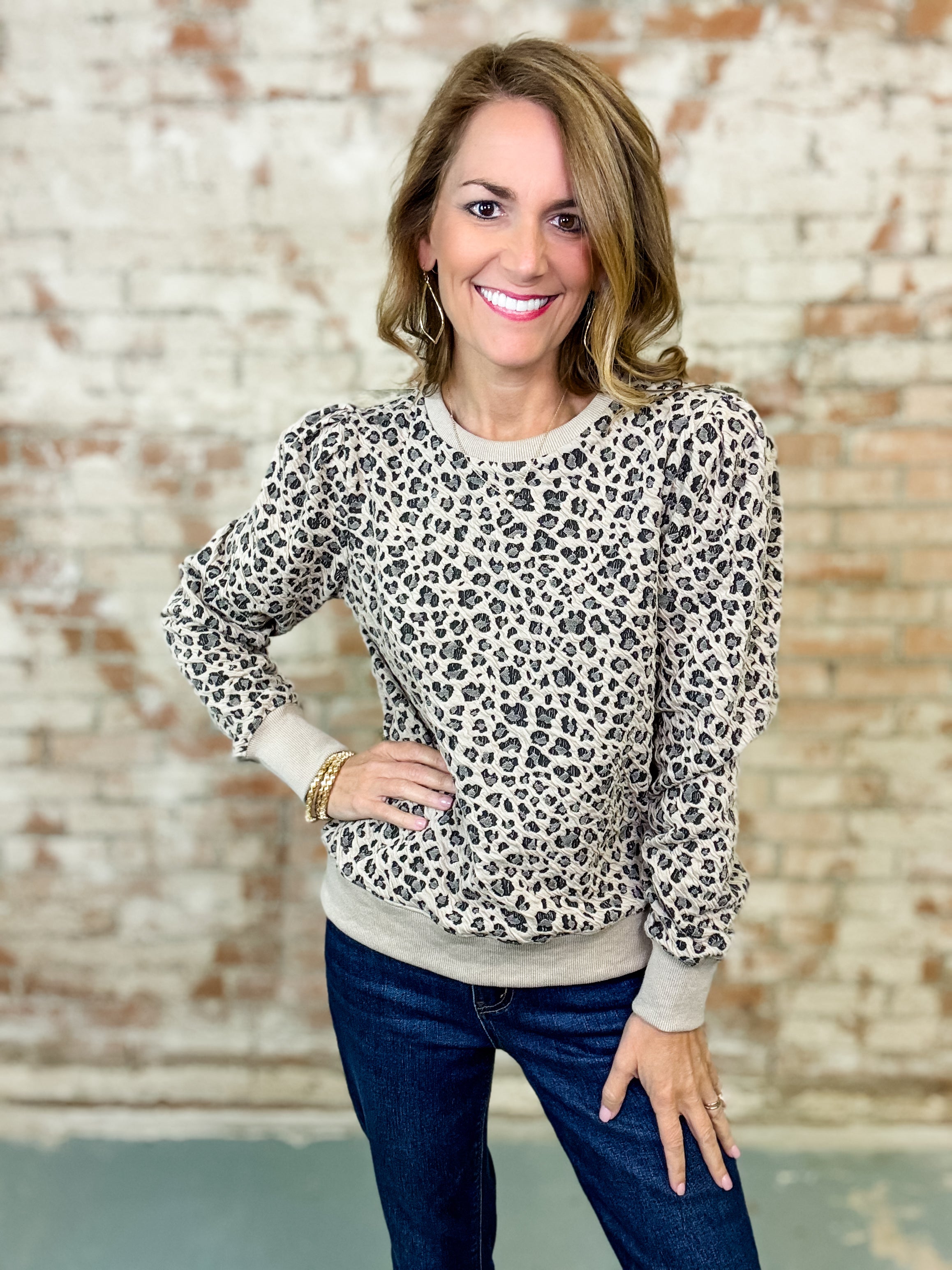 Sora Leopard Top