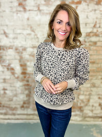 Sora Leopard Top