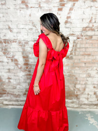THML Kensly Red Ruffle Dress - FINAL SALE