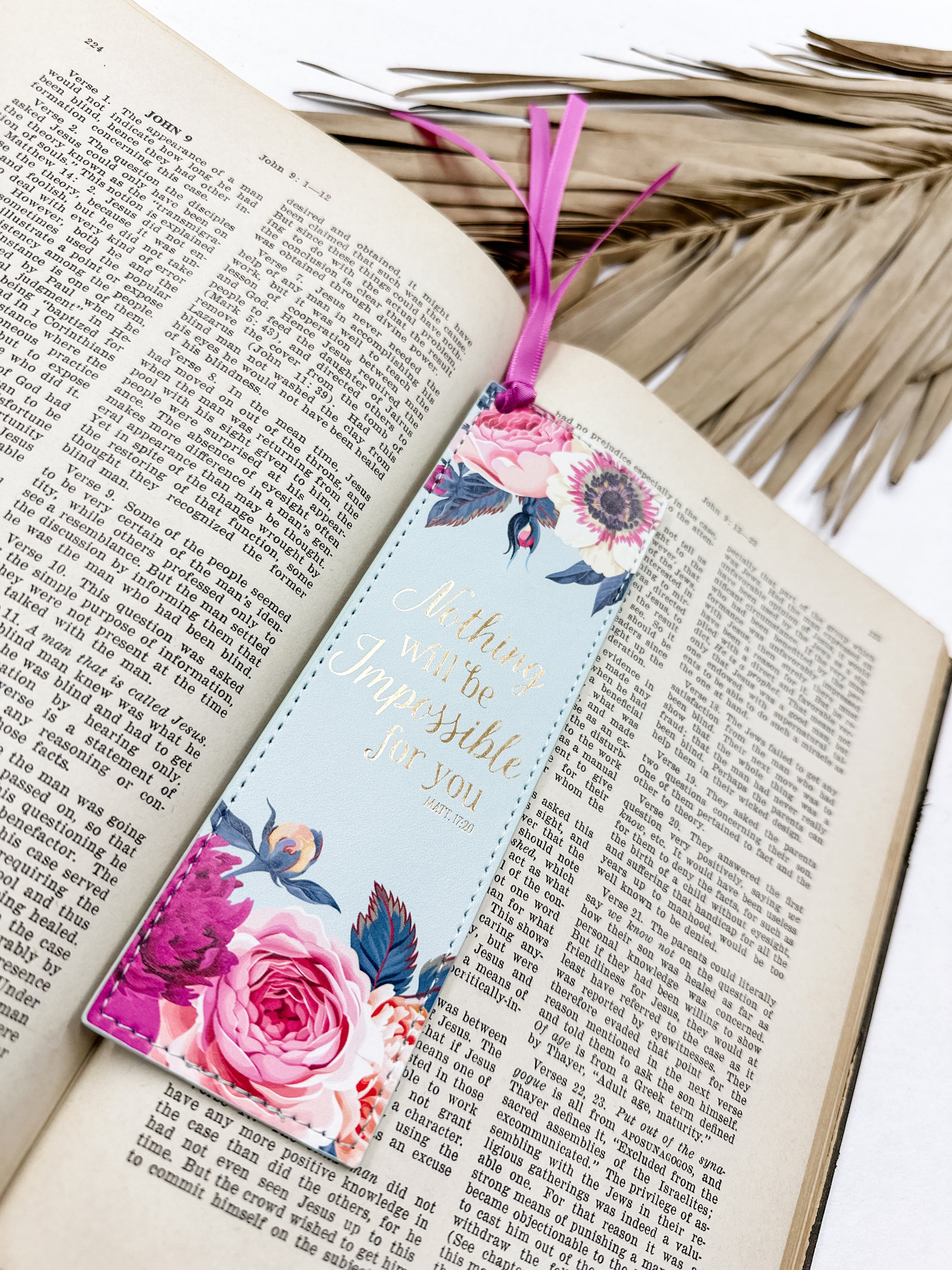 Leather Scripture Bookmark Collection