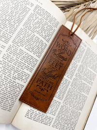 Leather Scripture Bookmark Collection