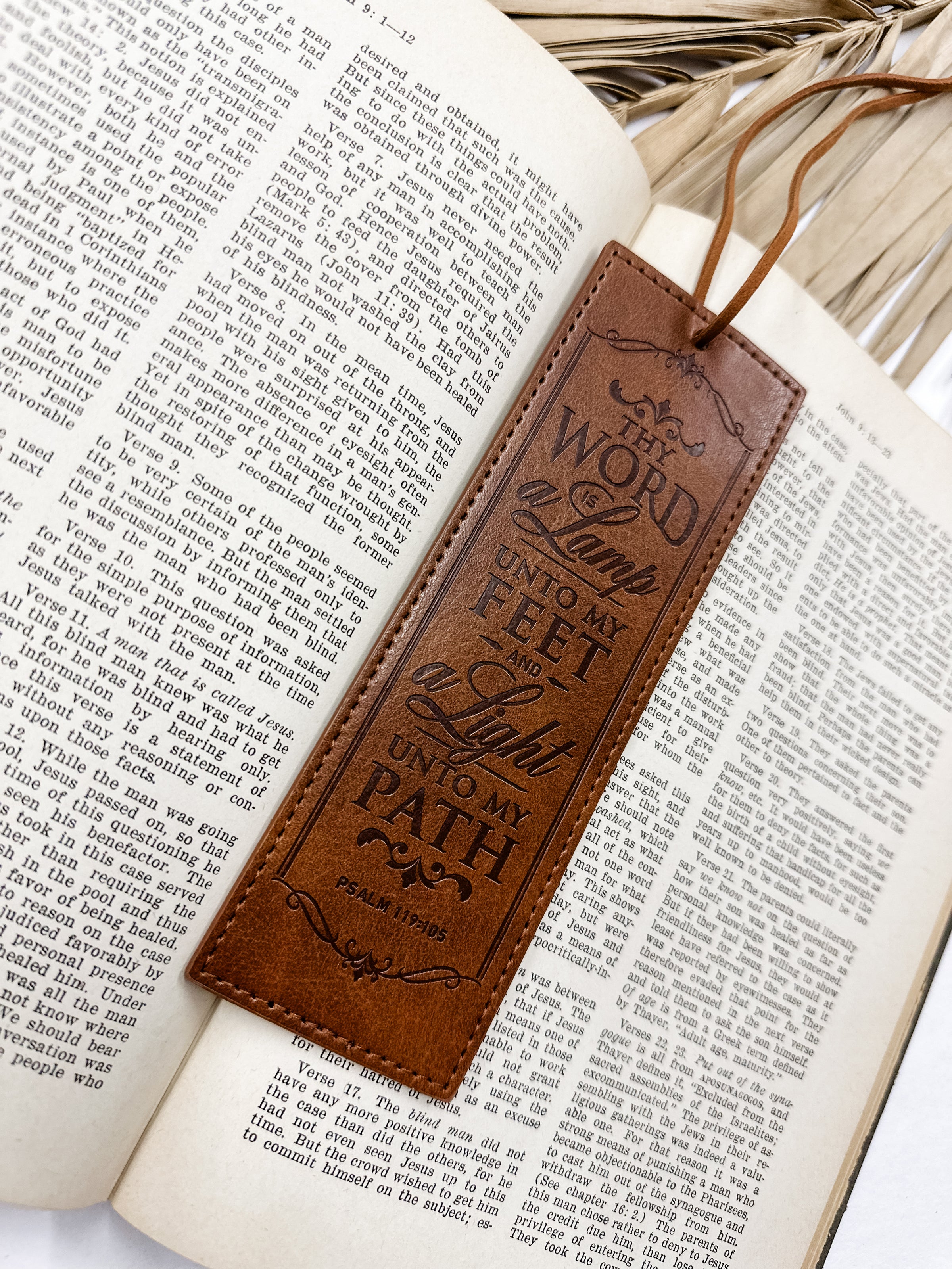 Leather Scripture Bookmark Collection