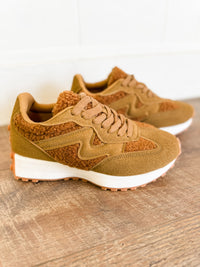 Calino Chestnut Sherpa Sneakers - FINAL SALE