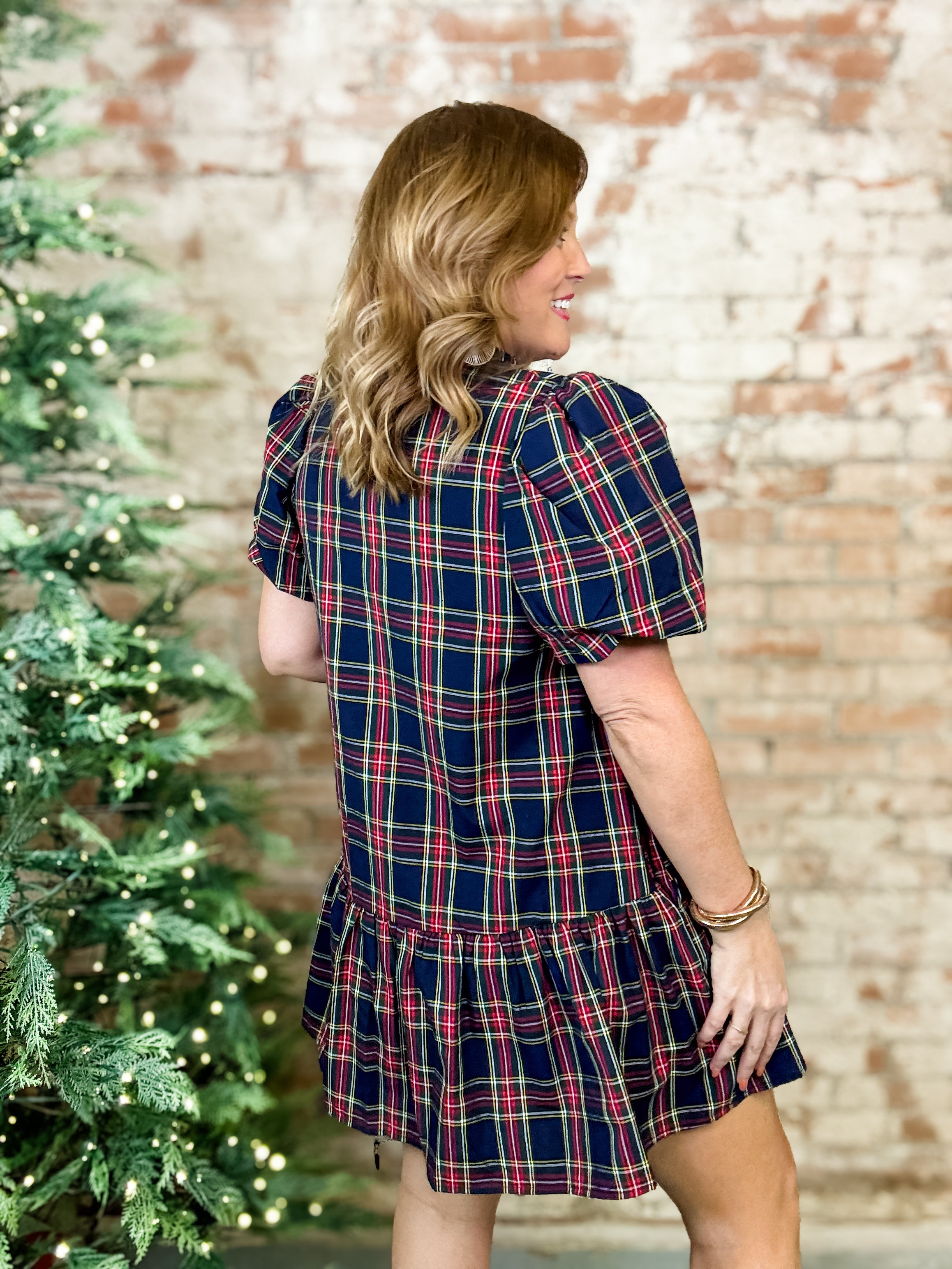 Margot Tartan Plaid Dress
