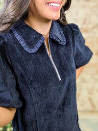 Coastal Bubble Sleeve Dress