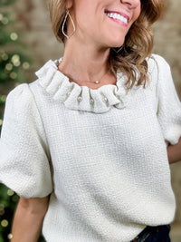 Snowy Pearl Top