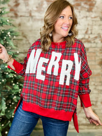 Merry Plaid Christmas Sweater