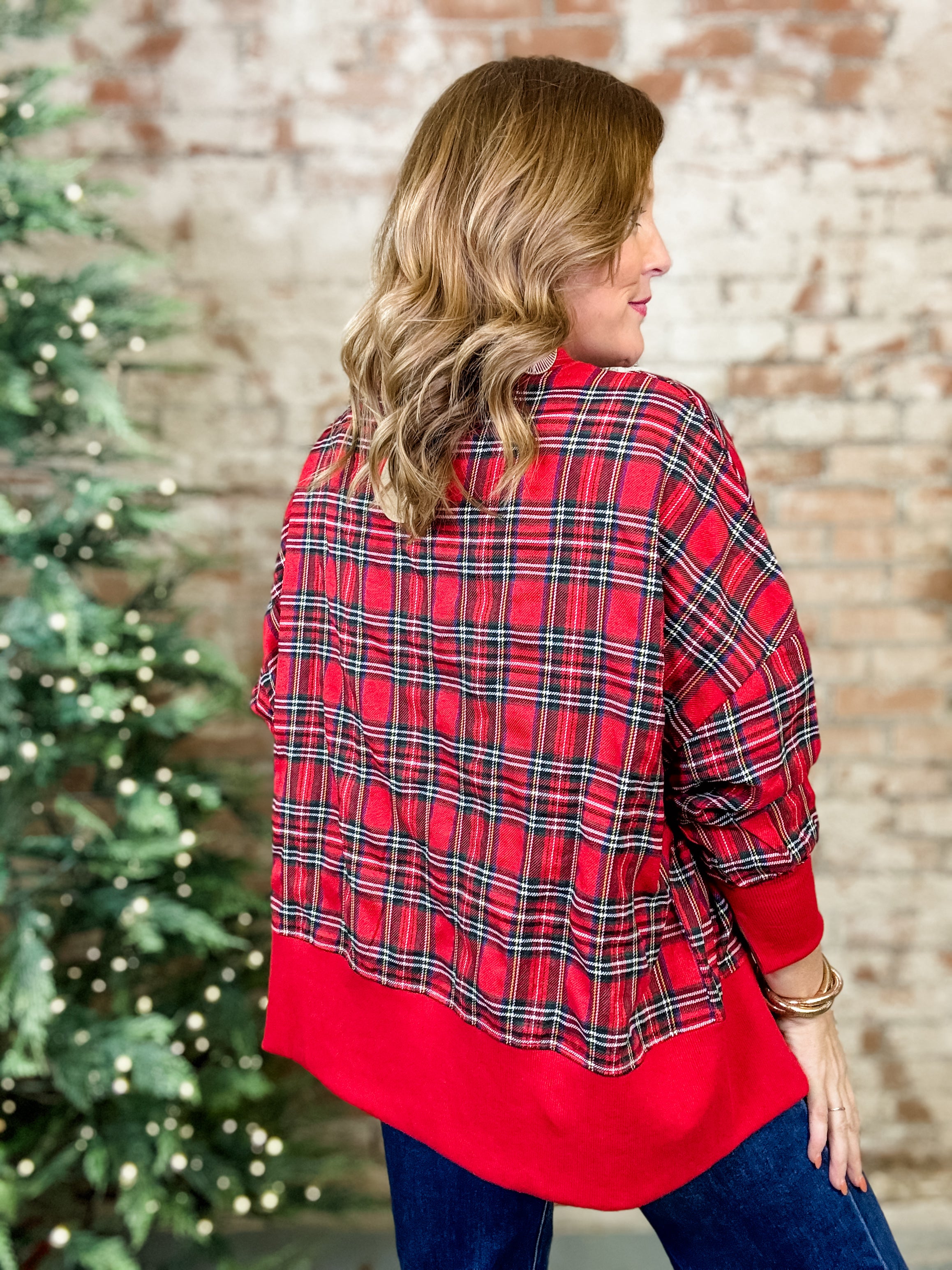 Merry Plaid Christmas Sweater