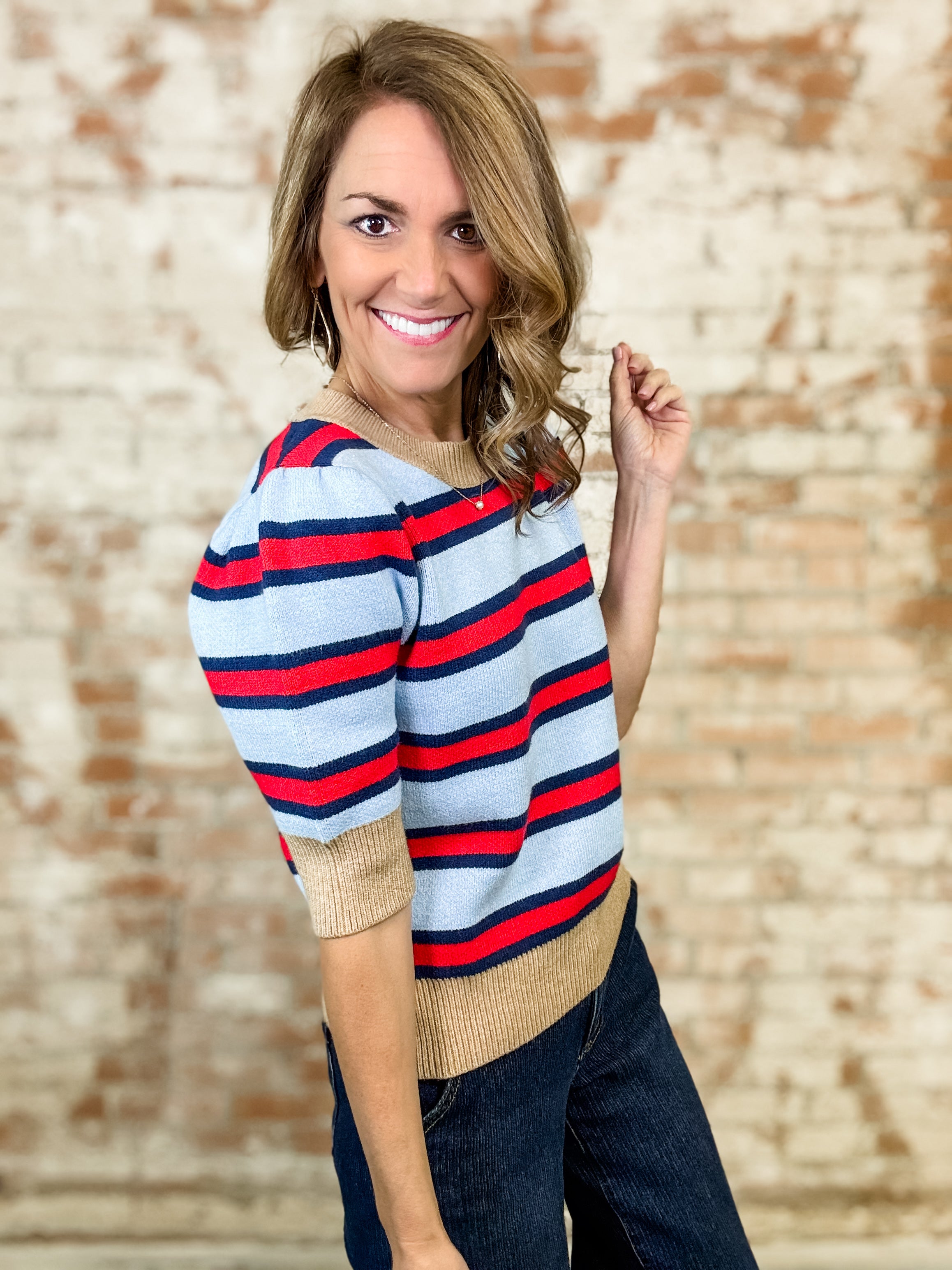 THML Posie Stripe Top