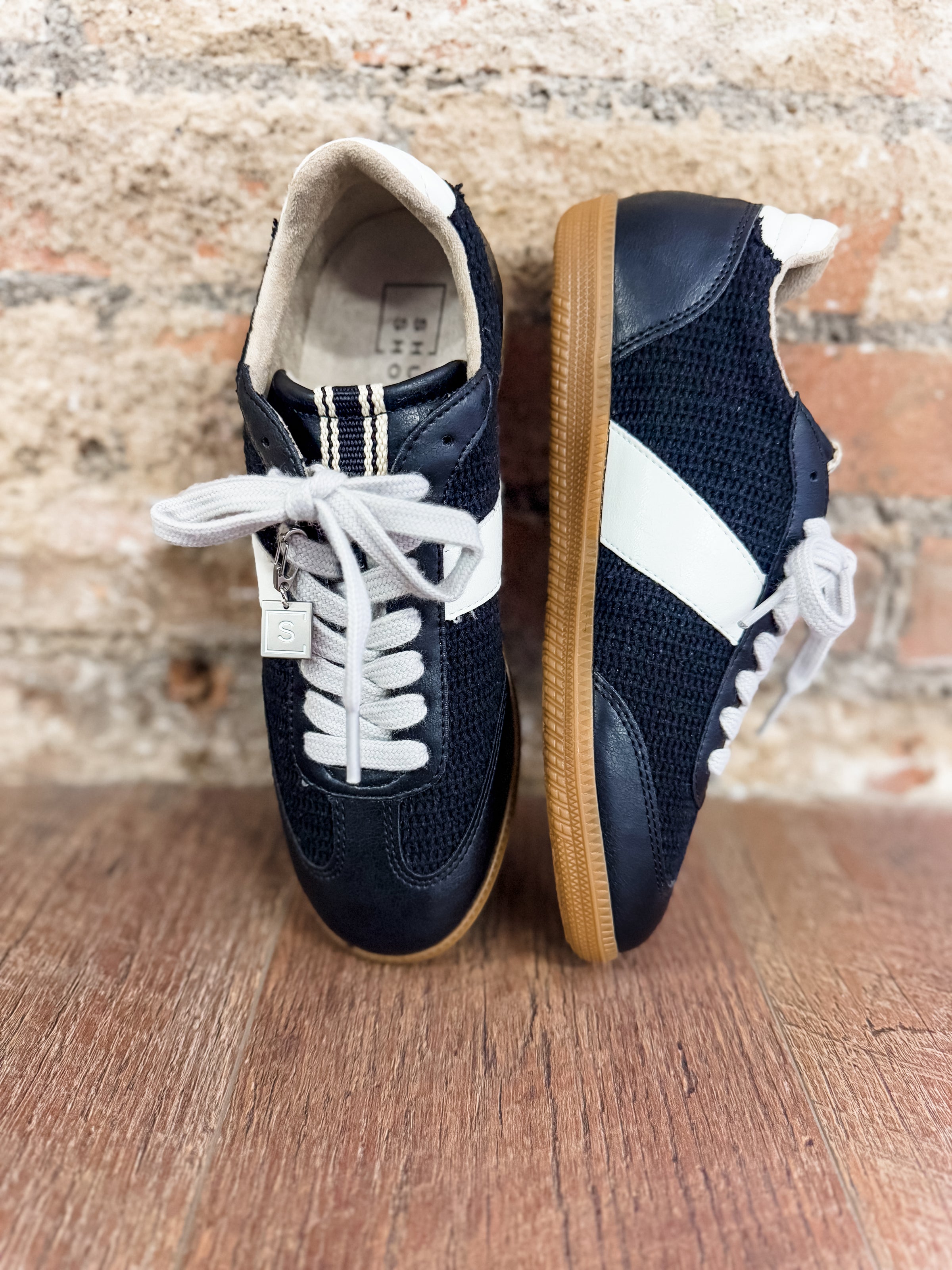 Shu Shop Sydney Black Woven Sneaker-FINAL SALE