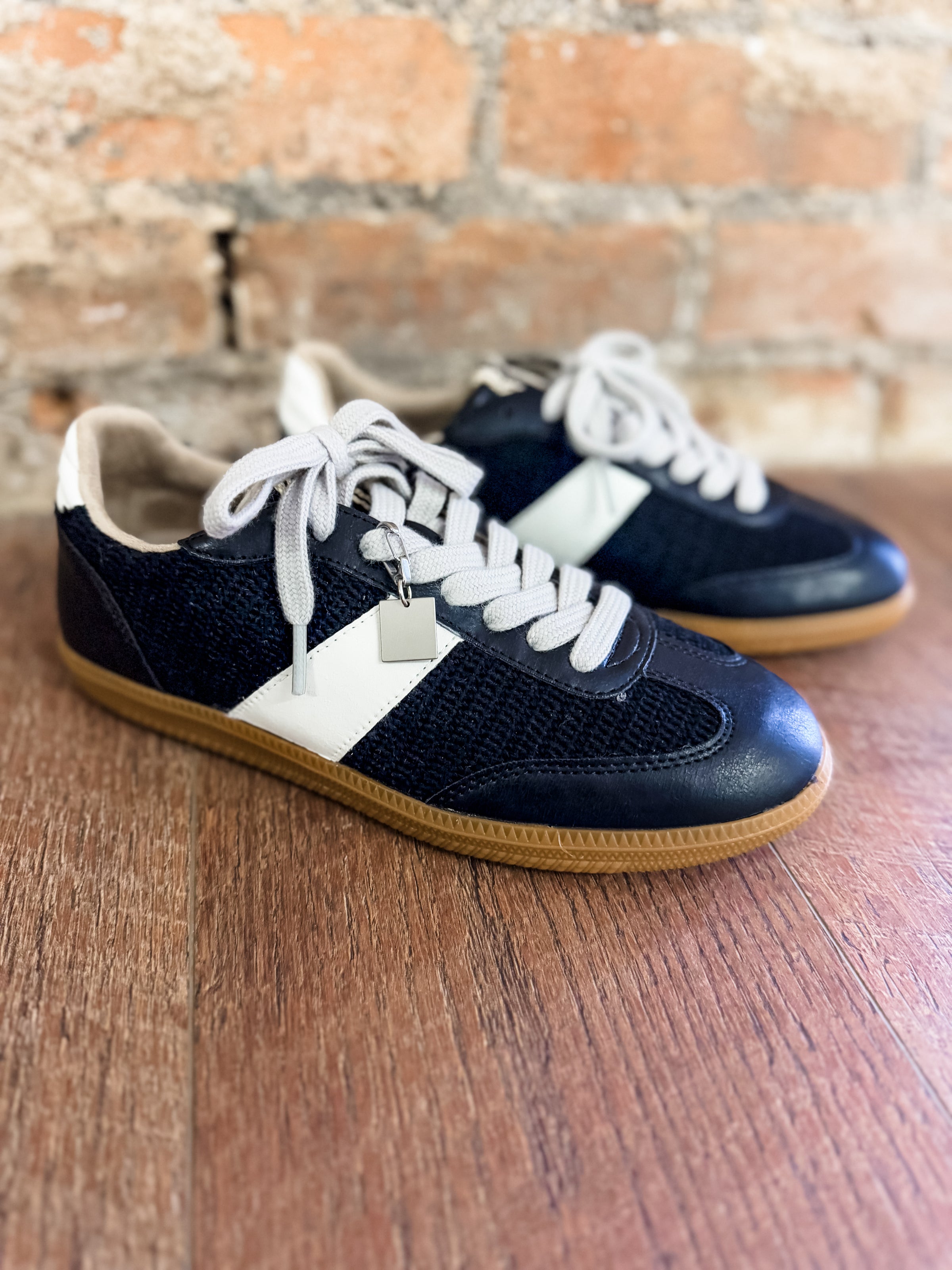 Shu Shop Sydney Black Woven Sneaker-FINAL SALE