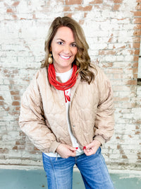 Beatrice Heart Quilted Jacket - FINAL SALE