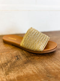 Jessamy Gold Braid Sandal - FINAL SALE