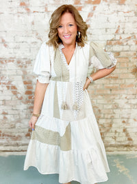 THML Denise Patchwork Dress-FINAL SALE