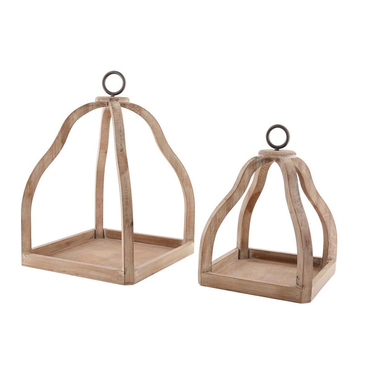 Mud Pie Wood Lantern