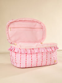 Heart and Bow Cosmetic Bag