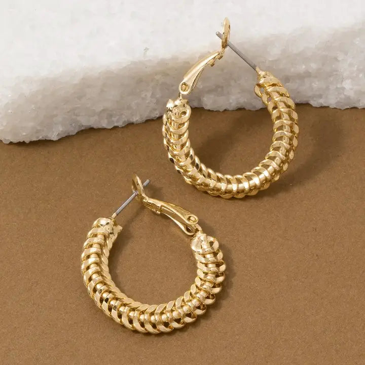 Emrie Twist Hoop Earrings