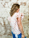 Kayla Floral Flutter Top - FINAL SALE