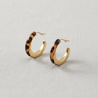 Andie Leopard Hoop Earrings