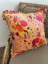 Square Cotton Velvet Printed Pillow