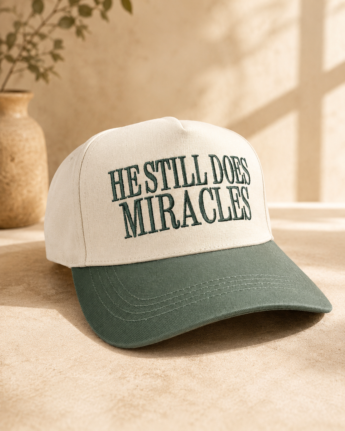 He Still Does Miracles Two Tone Cap