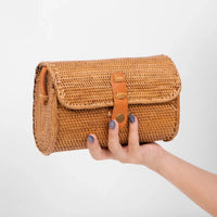 Azora Rattan Purse