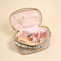 Quilted Poppin Petals Makeup Bag