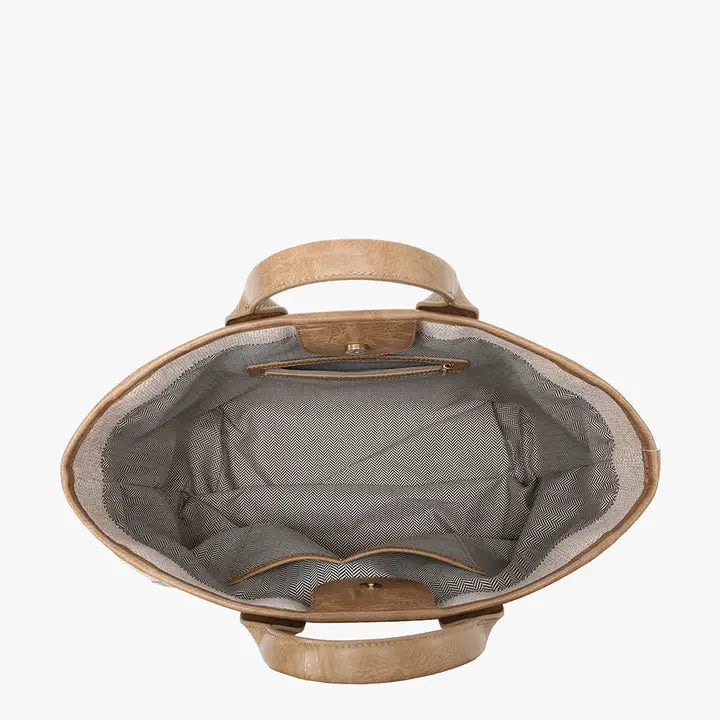 Kristina Striped Tote