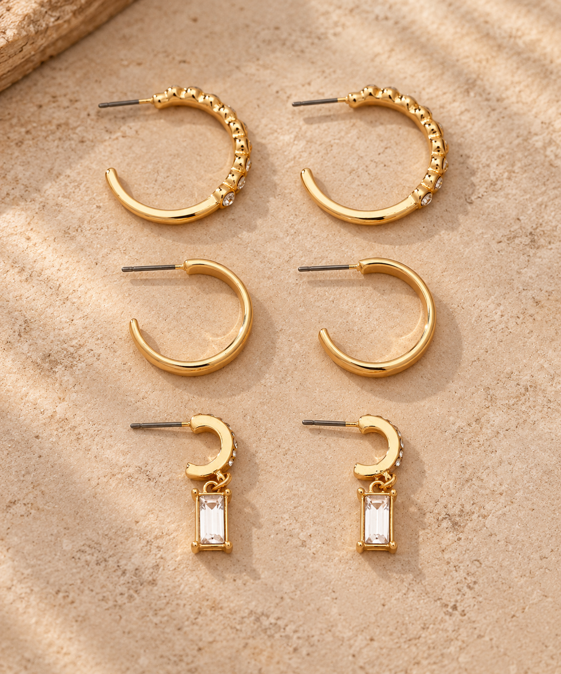 Khristal Hoop Earring Set