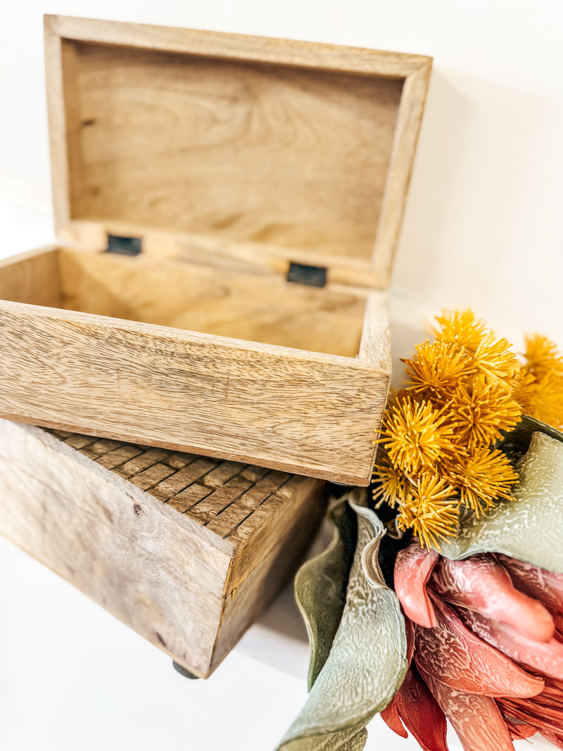 Hand-Woven Palm Leaf Boxes