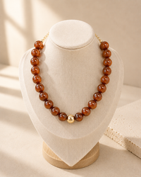 Amber Beaded Necklace