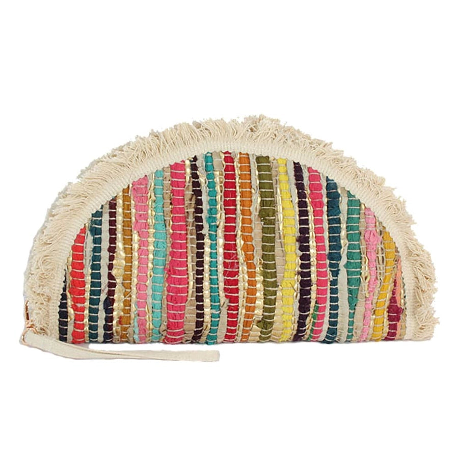 Boho Half Moon Clutch Bag