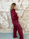Crimson Sweatpant Set