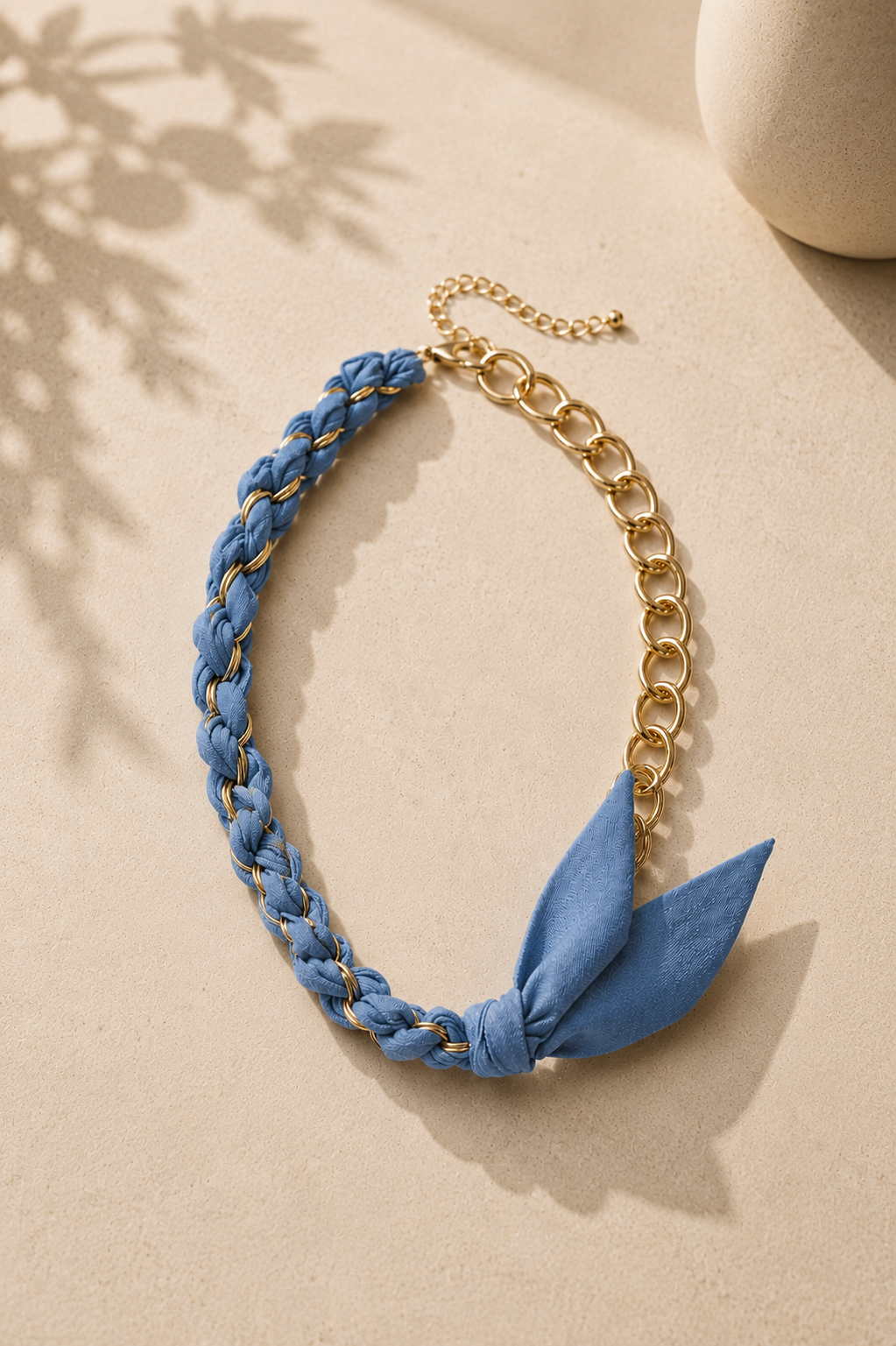 Dallas Denim Scarf Necklace