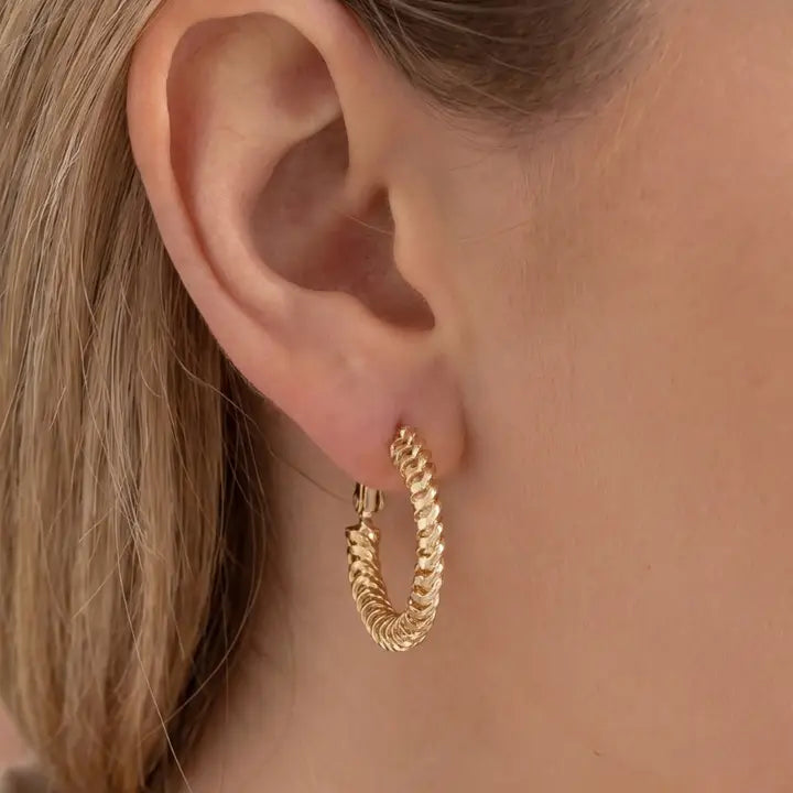 Emrie Twist Hoop Earrings