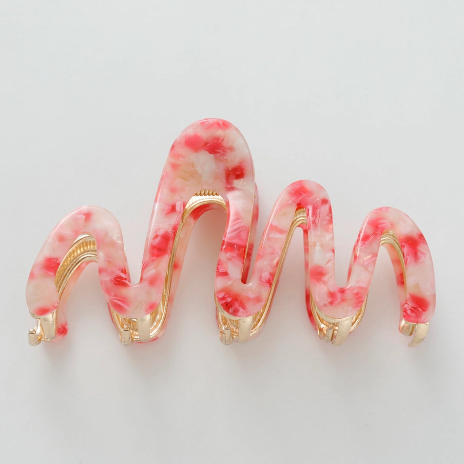 Willow Rosé Squiggle Hair Claw