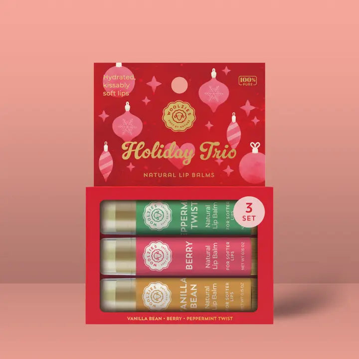 Holiday Lip Balm Sets, Set of 3