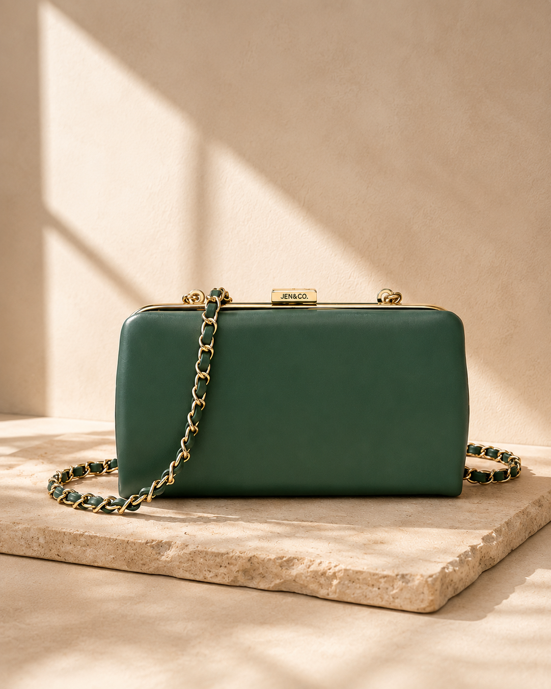 Green Sue Wallet Pouch Crossbody