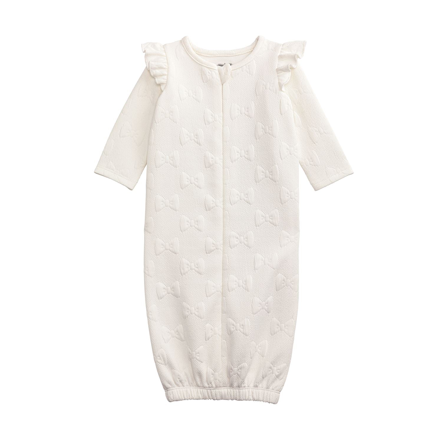 White Quilted Bow Gown