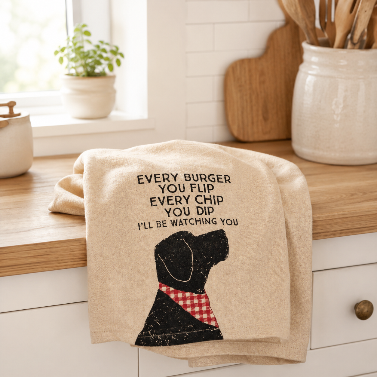 Watching You Kitchen Towel