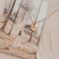 Dear Heart Path Disc Necklace